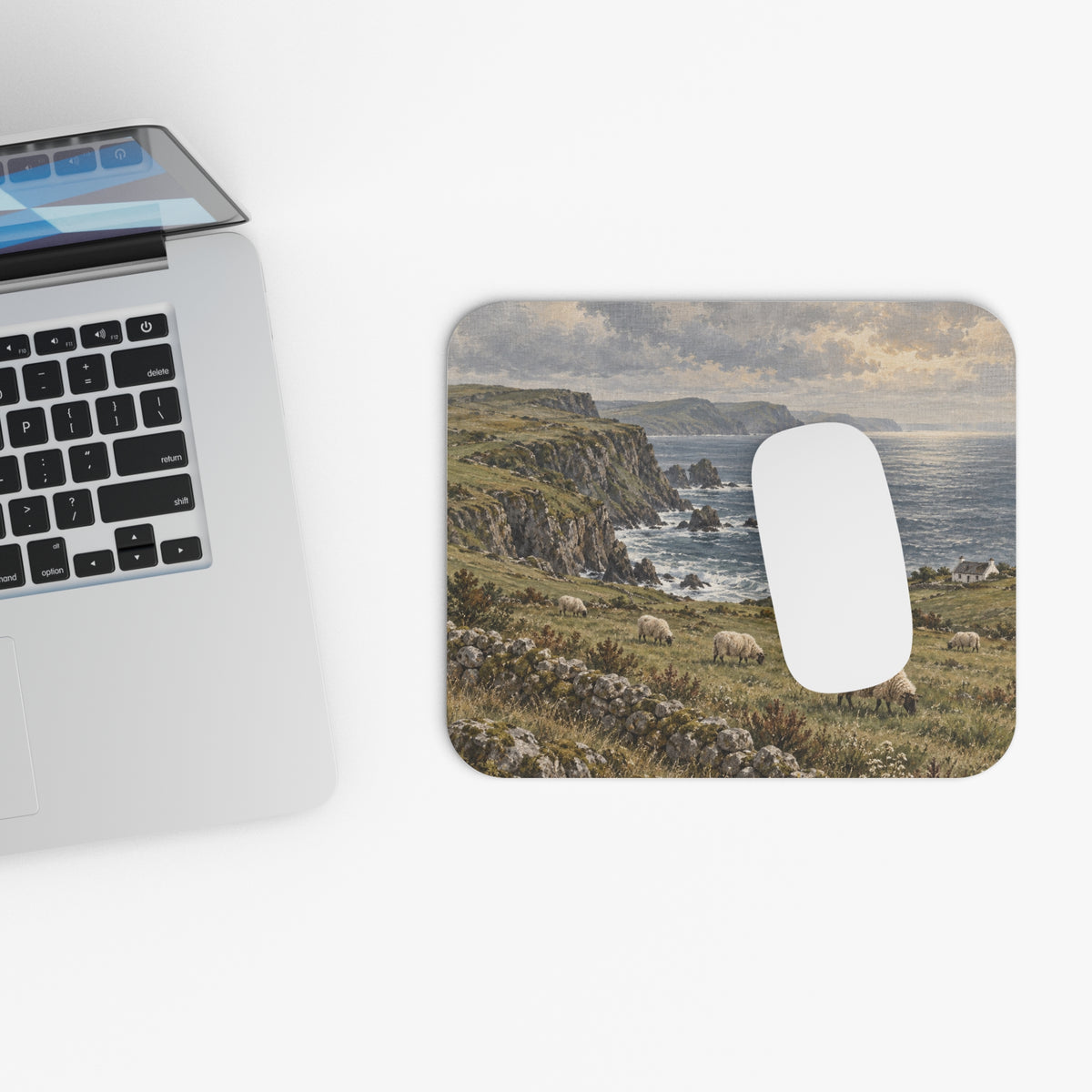 Grazing by the Sea Mouse Pad (Rectangle)