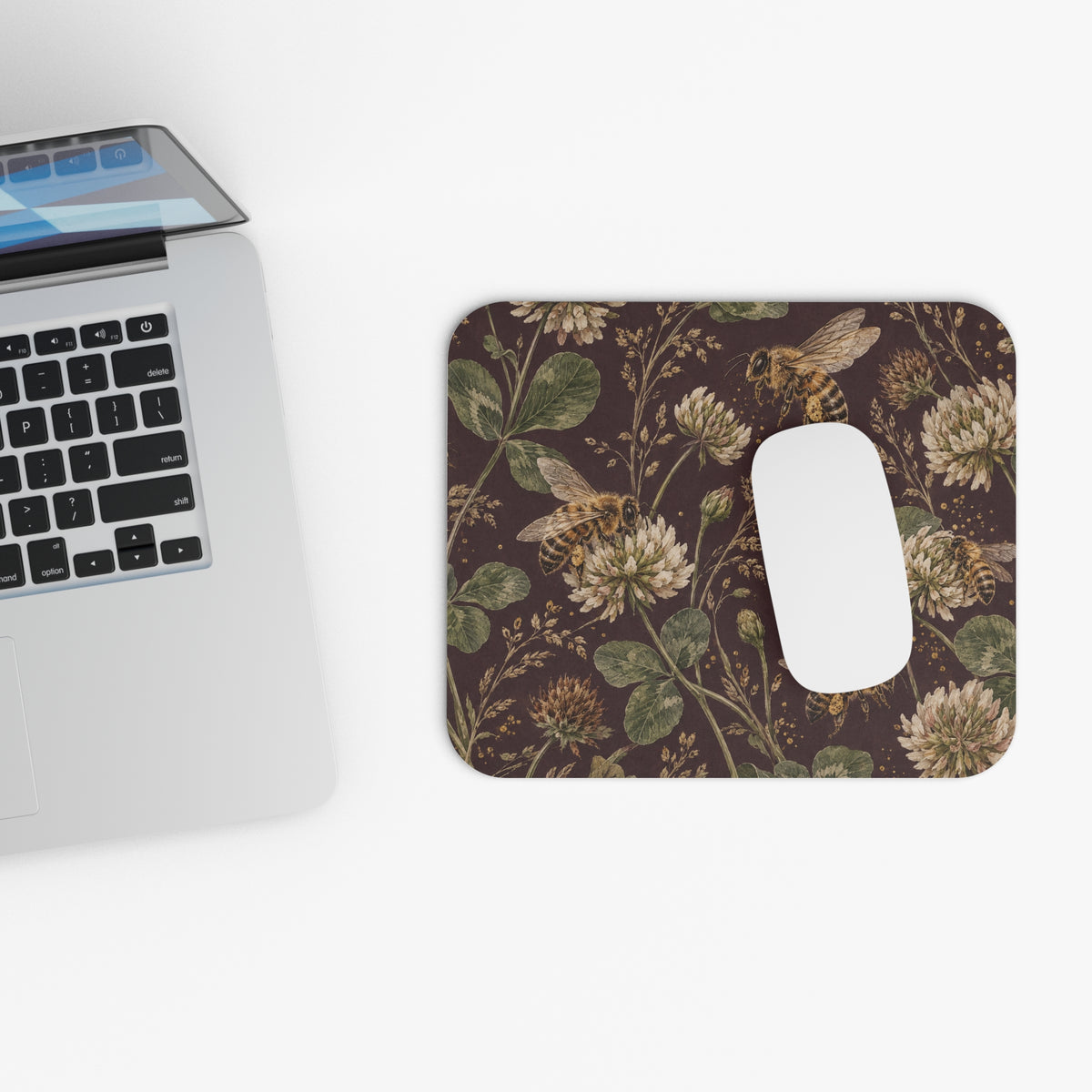 Bee & Bloom Vintage Mouse Pad (Rectangle)