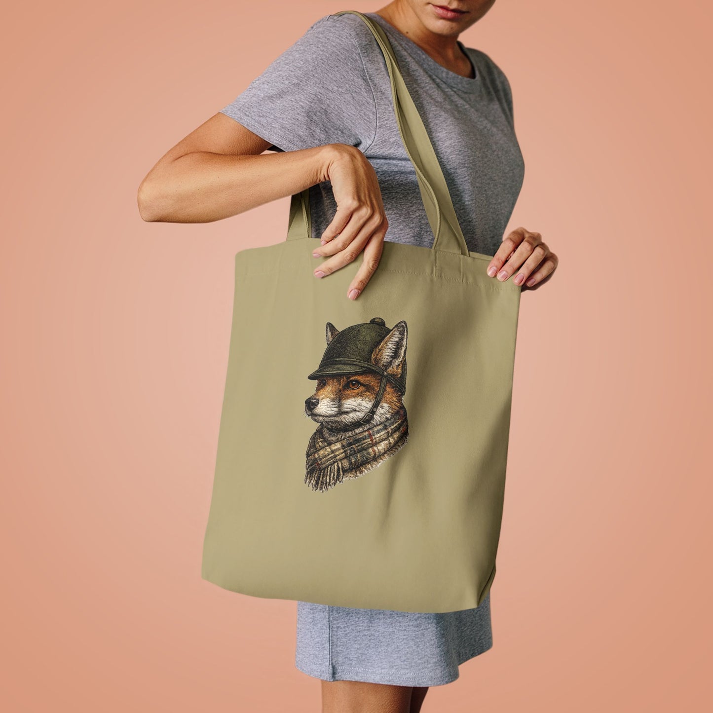 Lady Foxbury Heritage Fox Cotton Canvas Tote Bag