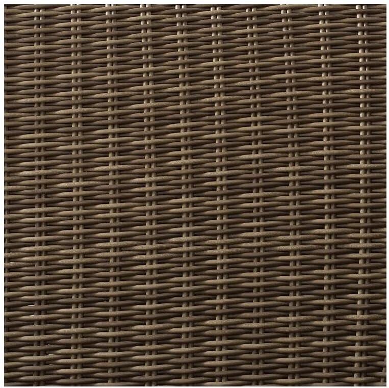 All-Weather Wicker Outdoor Coffee Table with Tempered Glass Top