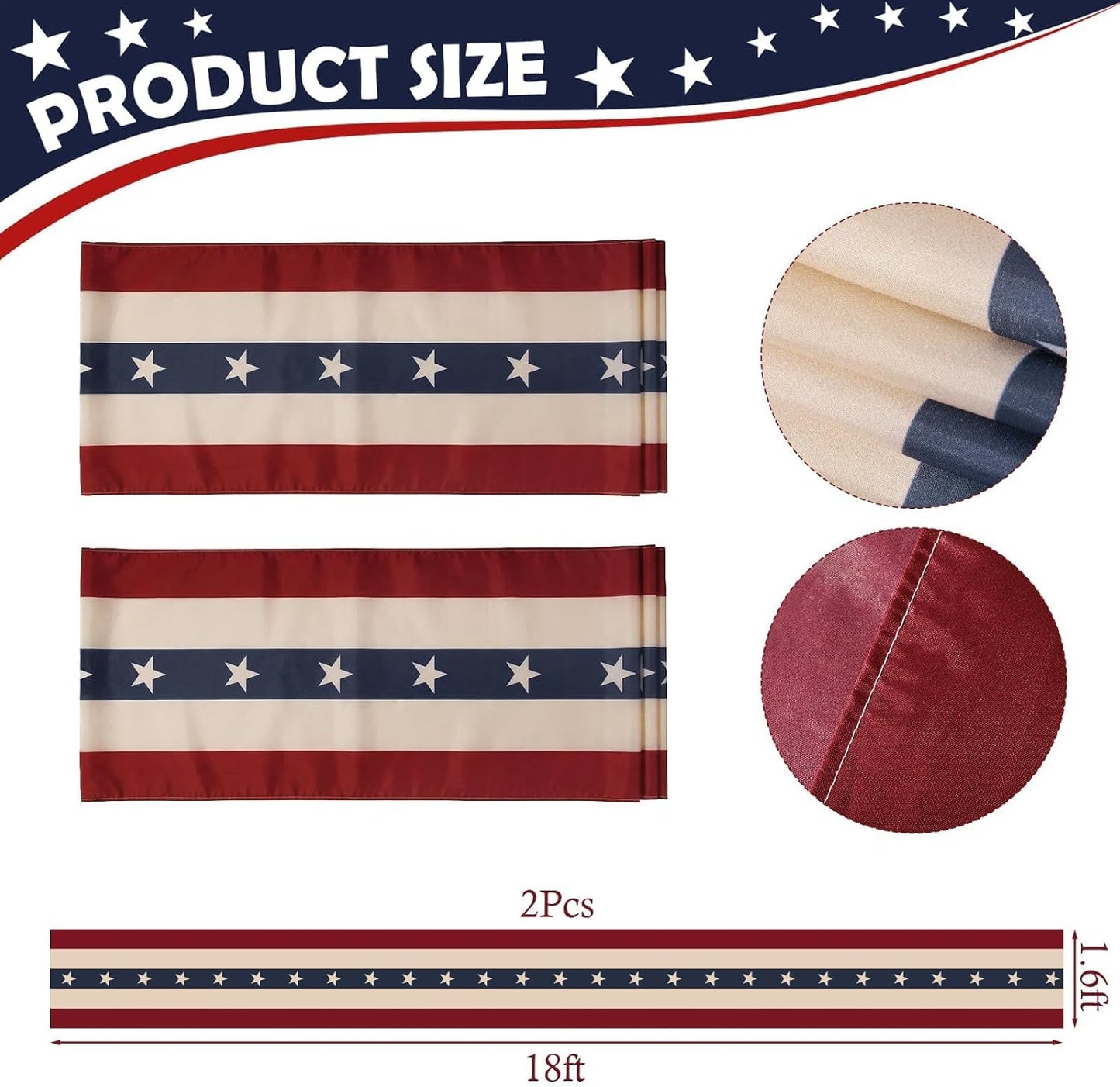 Vintage Americana Porch Banner Set