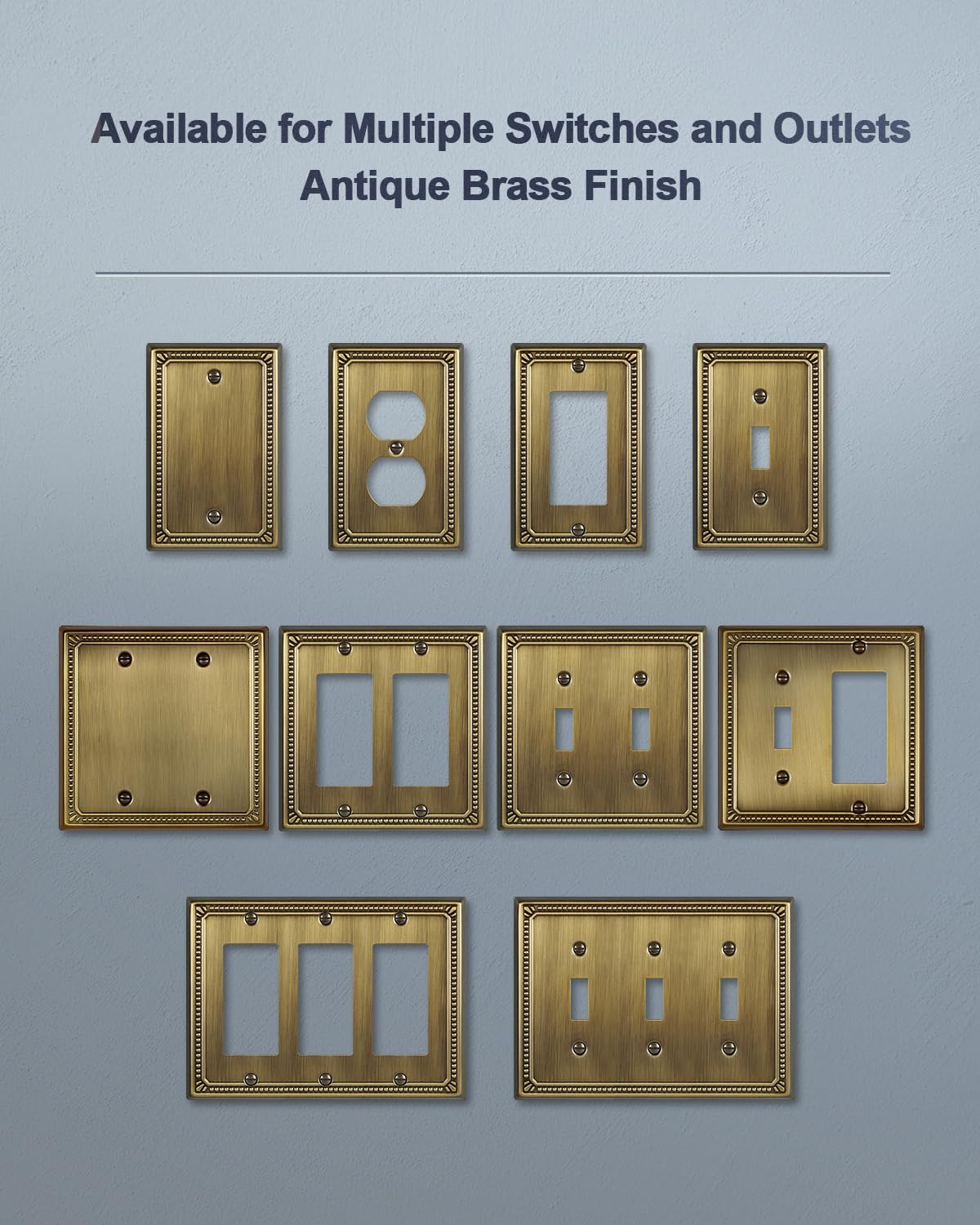 Heirloom Brass Wall Plate Covers