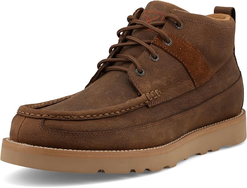 TwistedX Men's Wedge Sole Work Bood- Oiled Saddle Leather