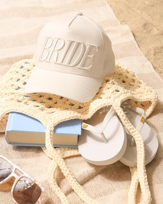 Bride Embroidered Neutral Trucker Hat