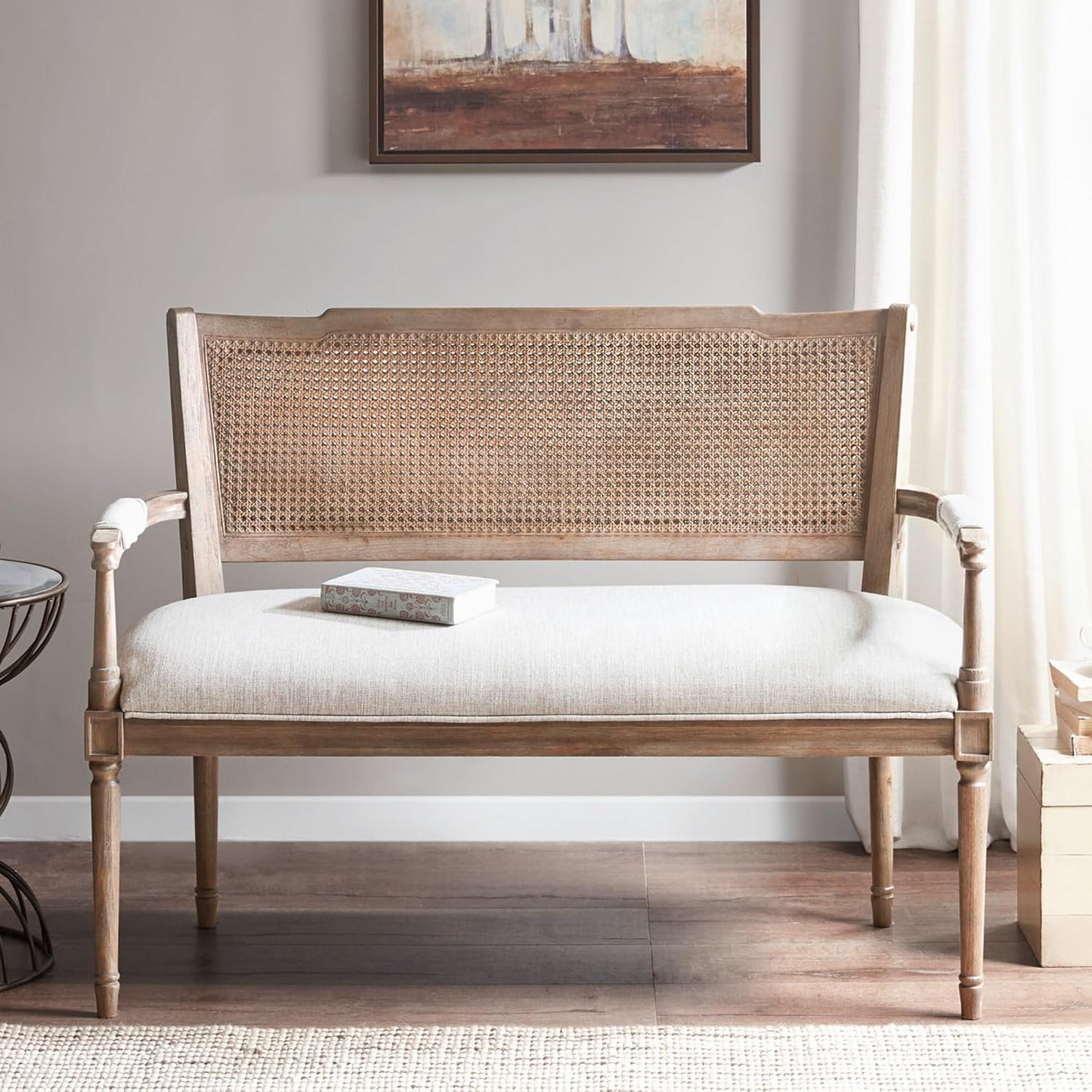 Natural Rattan accent Settee