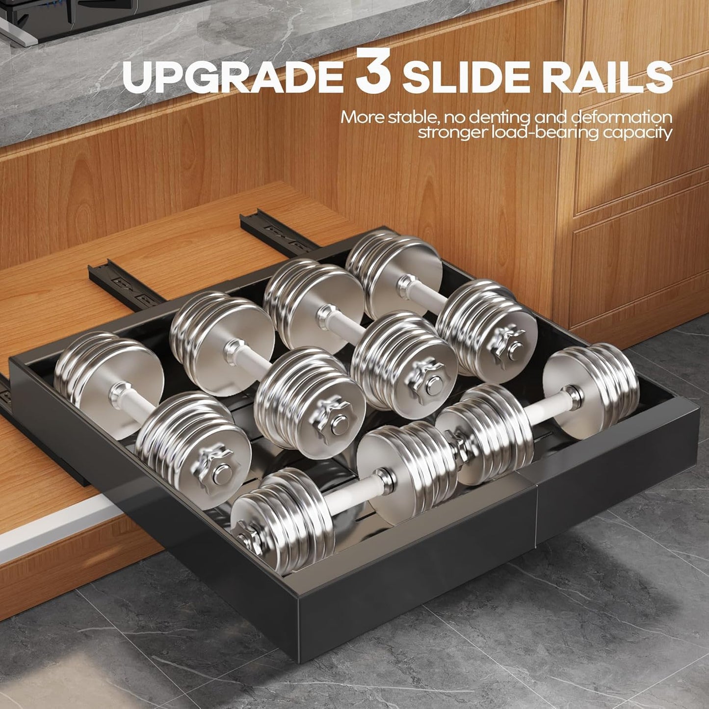 Expandable Pull-Out Cabinet Organizer Shelf