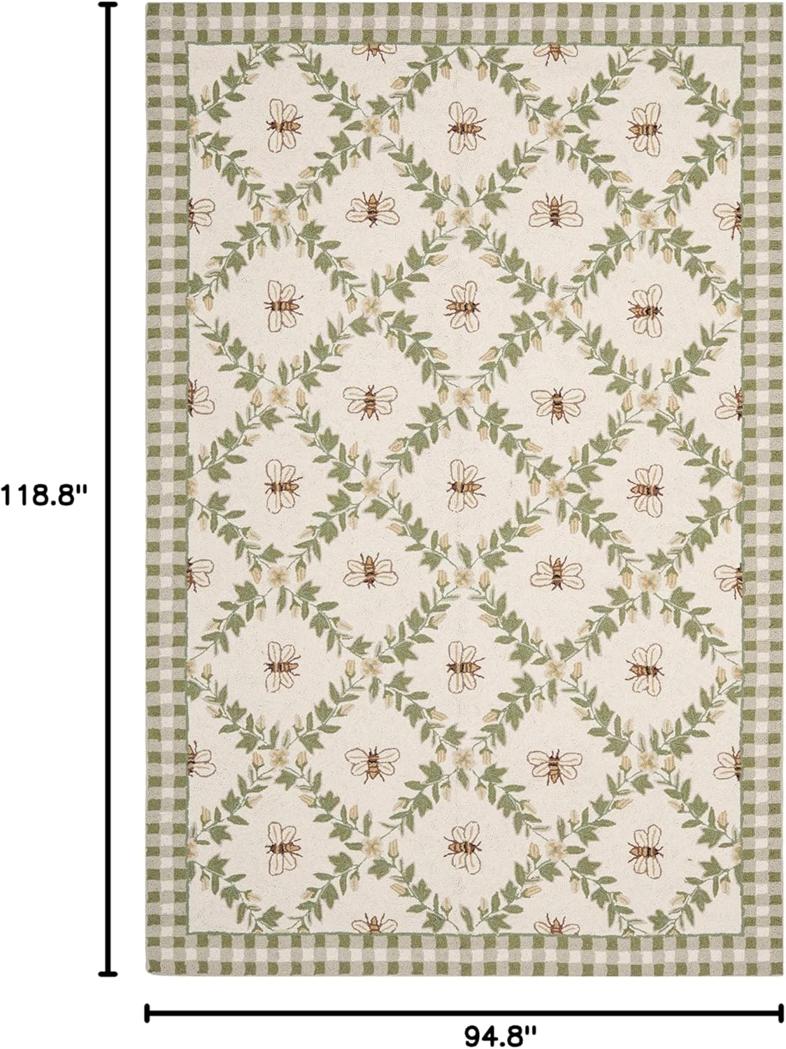 SAFAVIEH Chelsea Collection Hand Hooked Wool Area Rug