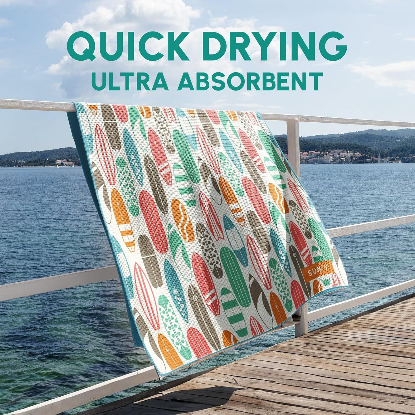 Coastal Escape Quick dry Beach Towel
