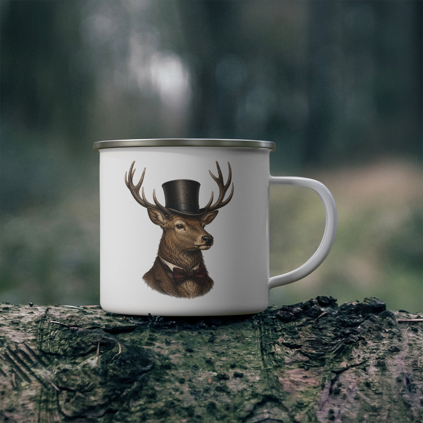 Sir Reginald Heritage Stag Enamel Camp Mug - 12 oz