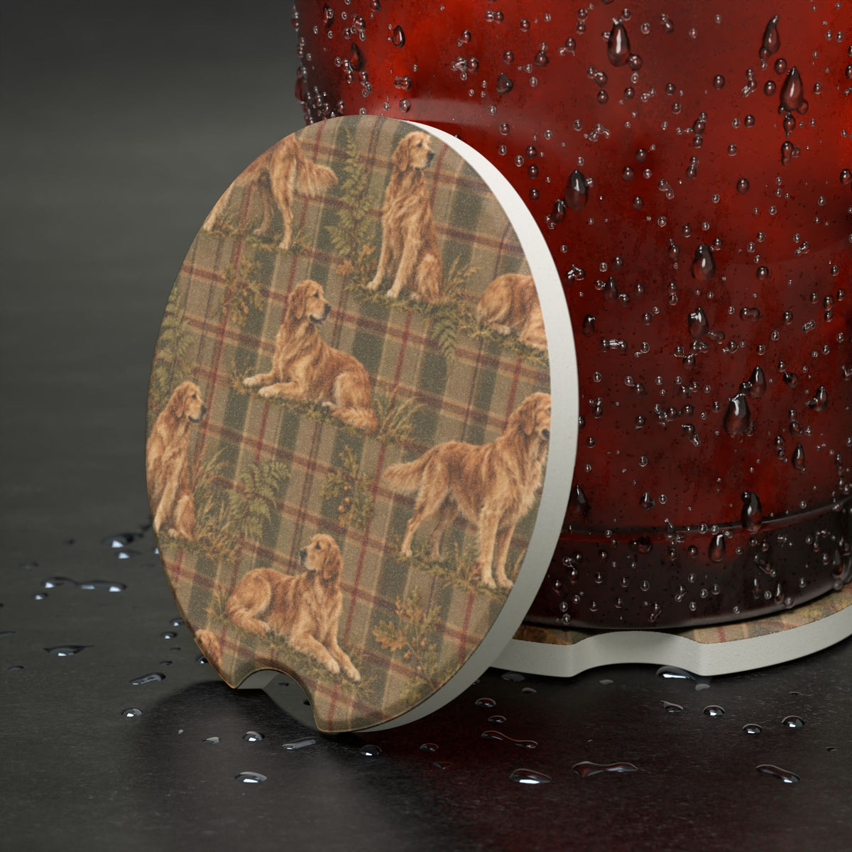 Man's Best Friend Soapstone Car Coaster