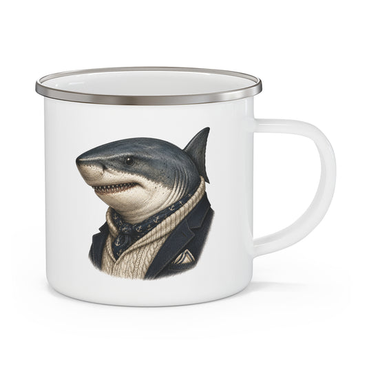 Captain Finnick - The Coastal Gentleman | Enamel Camping Mug