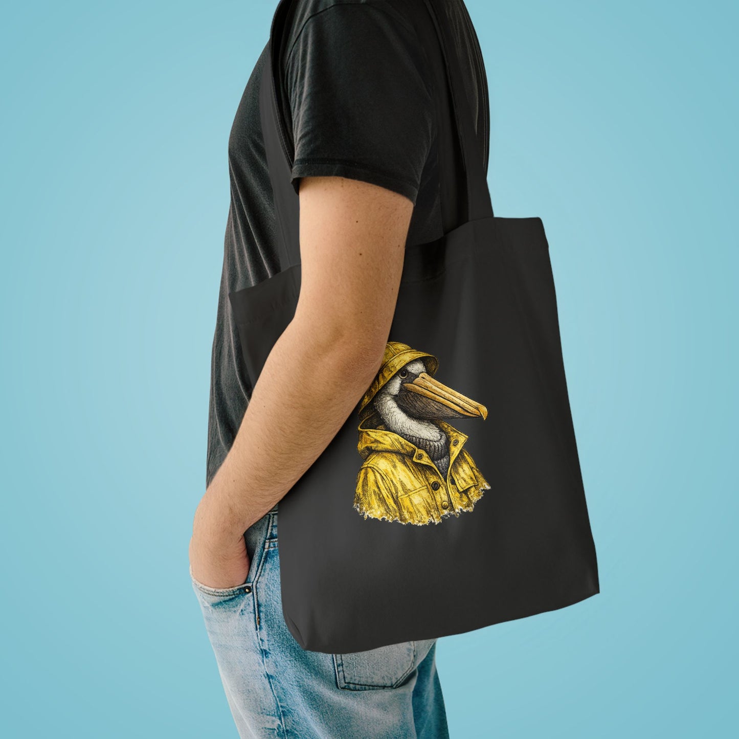 Captain Gulliver Heritage Pelican Cotton Canvas Tote Bag