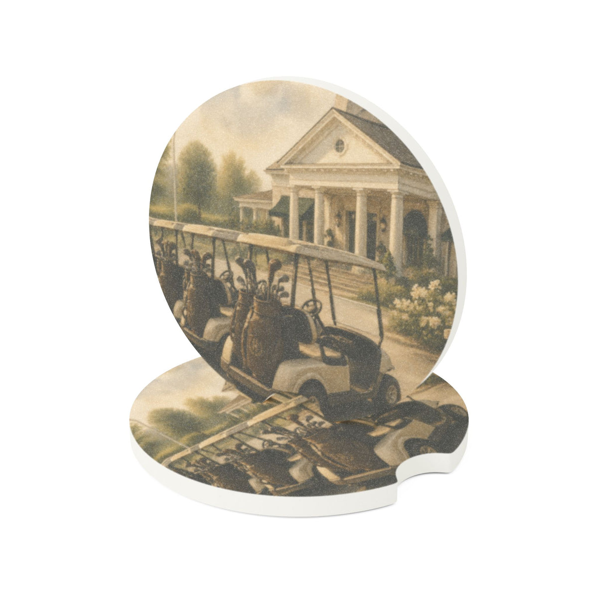 Catch me at the Club Soapstone Car Coaster