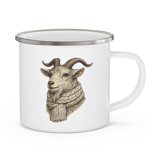 Miss Clover Heritage Goat Enamel Camp Mug - 12 oz