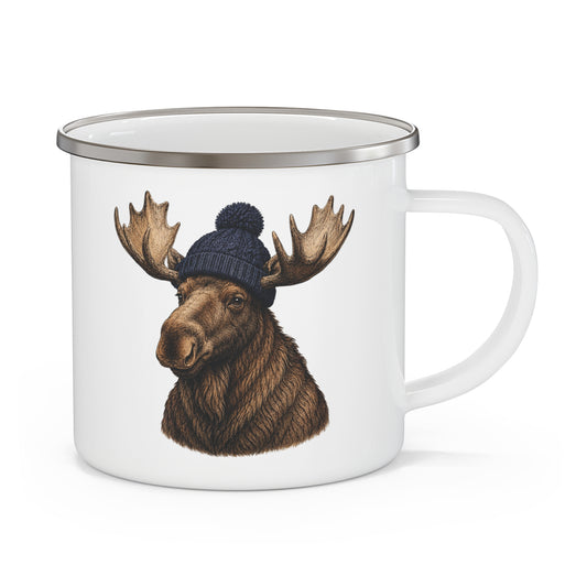 Mr. Timber Heritage Moose Enamel Cam Mug - 12 oz