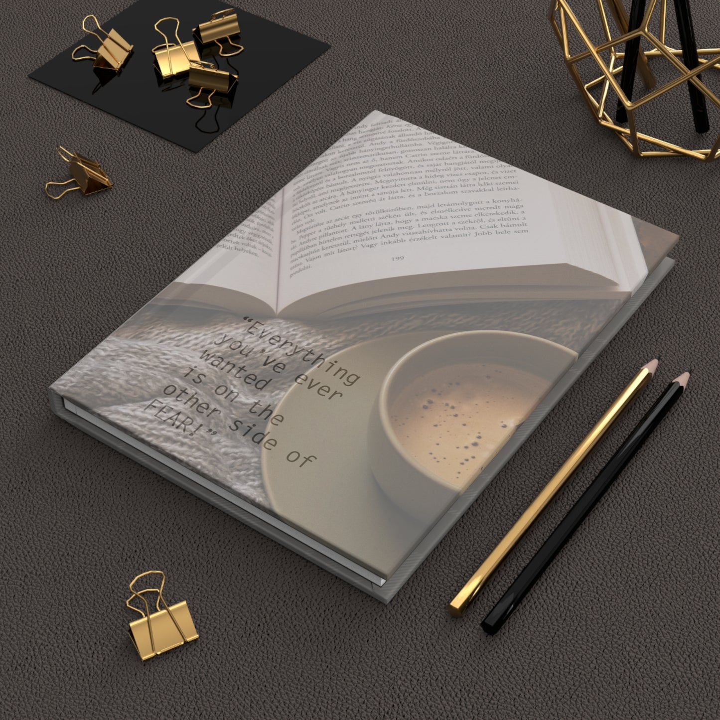 The Other Side of Fear Journal | Inspirational Hardcover Lined Notebook for Reflection, Goals & Everyday Writing