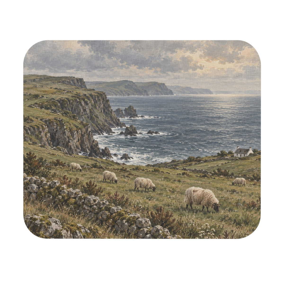 Grazing by the Sea Mouse Pad (Rectangle)