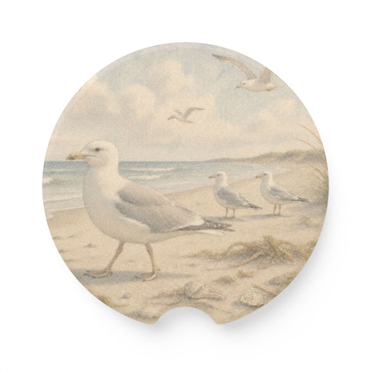 Seagull Soapstone Car Coaster