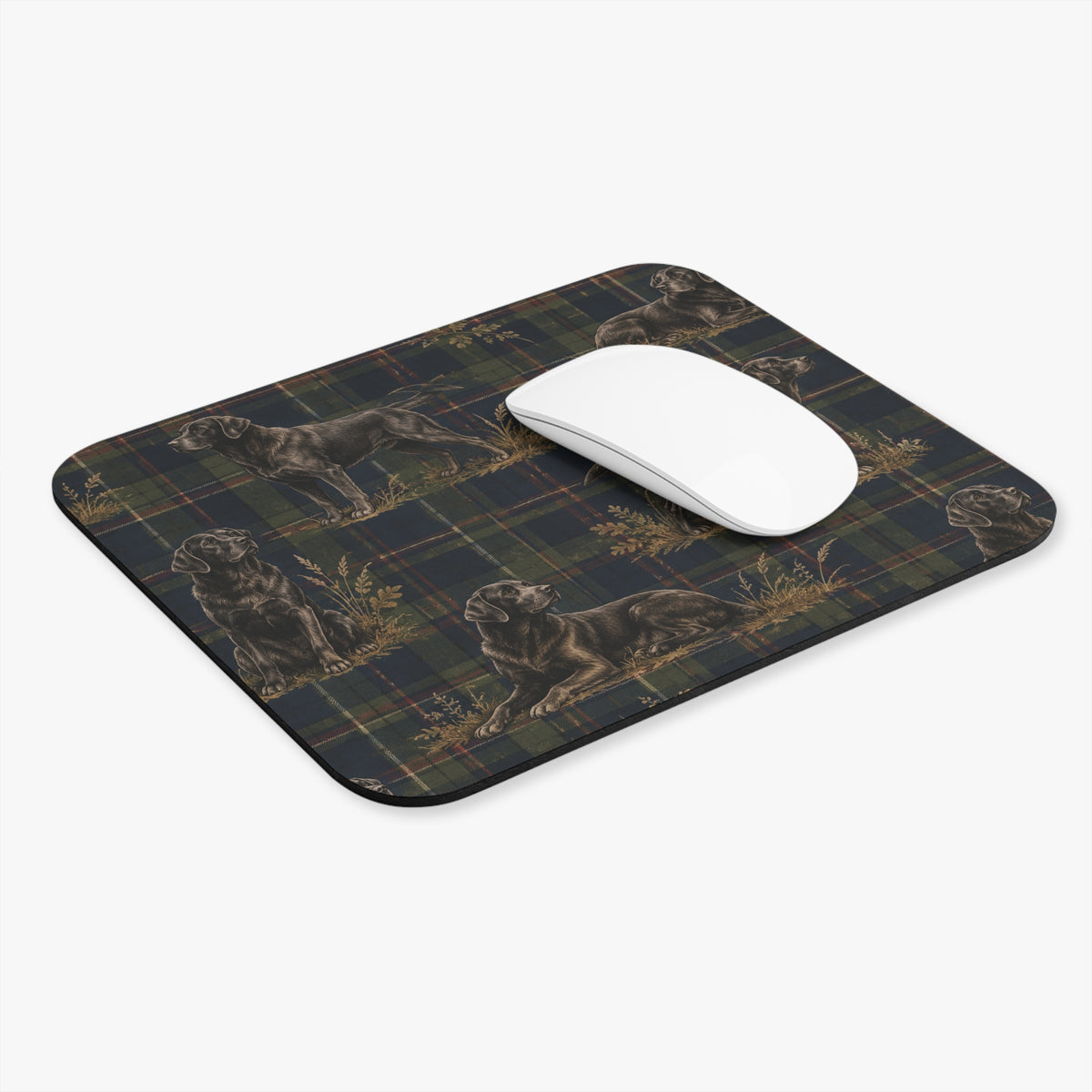 Black Lab Country Mouse Pad (Rectangle)