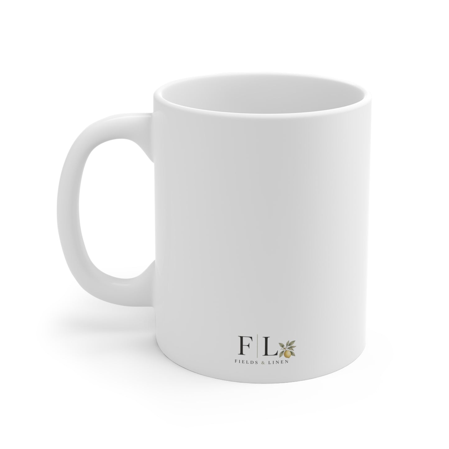 Lemon Monogram Coffee Mug | Personalized Initial Mug | Farmhouse Kitchen Decor