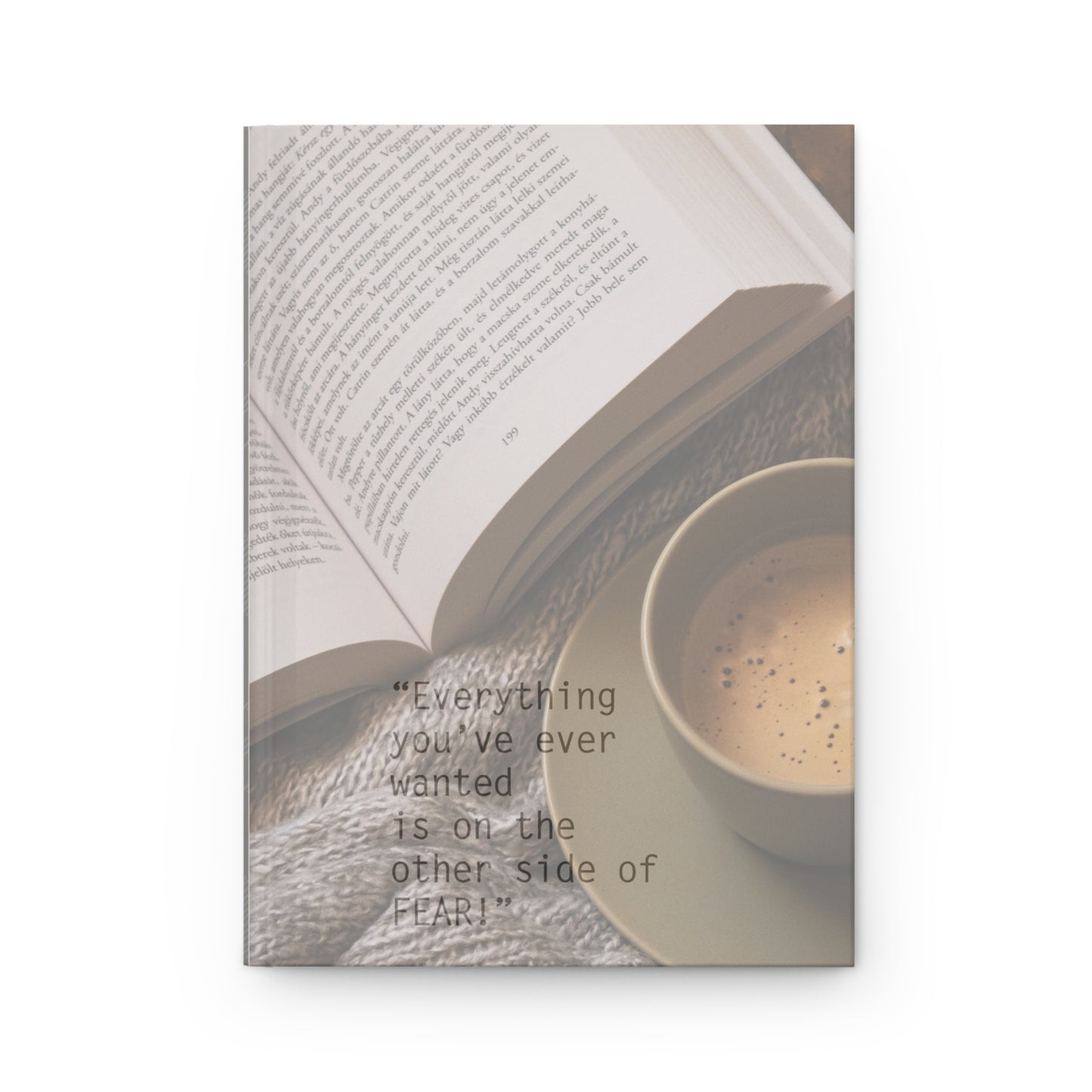 The Other Side of Fear Journal | Inspirational Hardcover Lined Notebook for Reflection, Goals & Everyday Writing