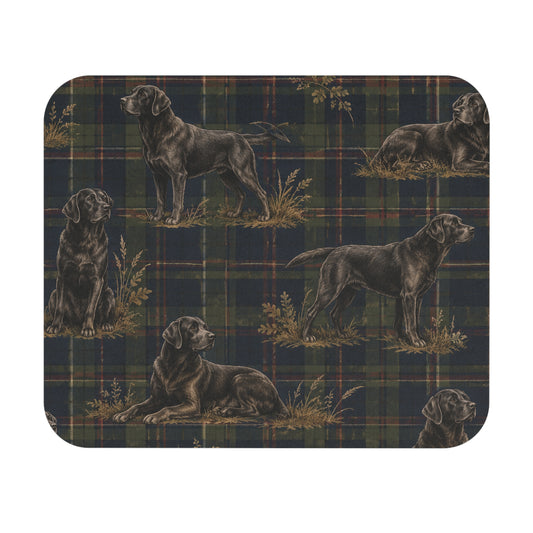 Black Lab Country Mouse Pad (Rectangle)