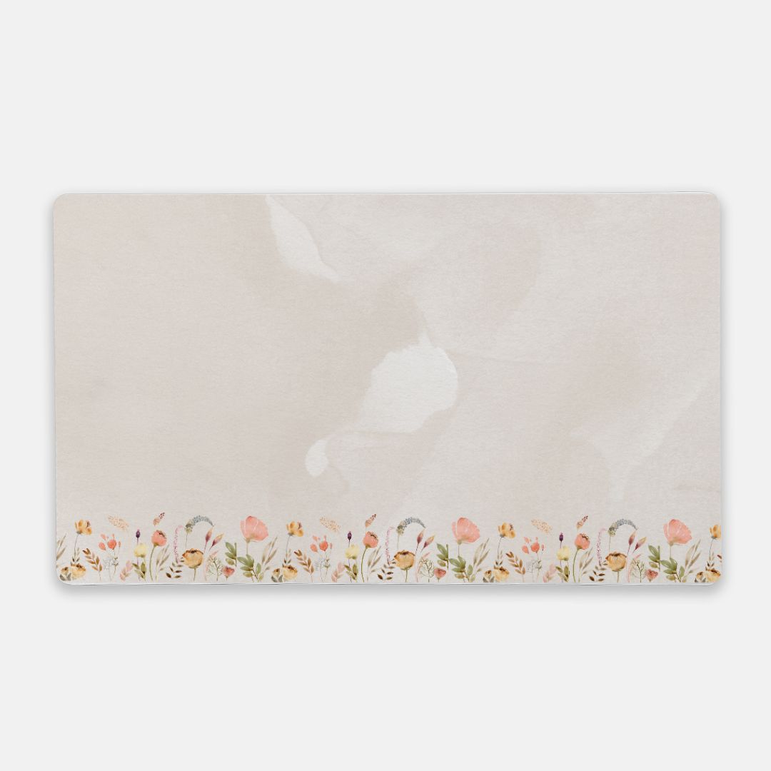 Field of Flower Desk Mat Large Desk Mat