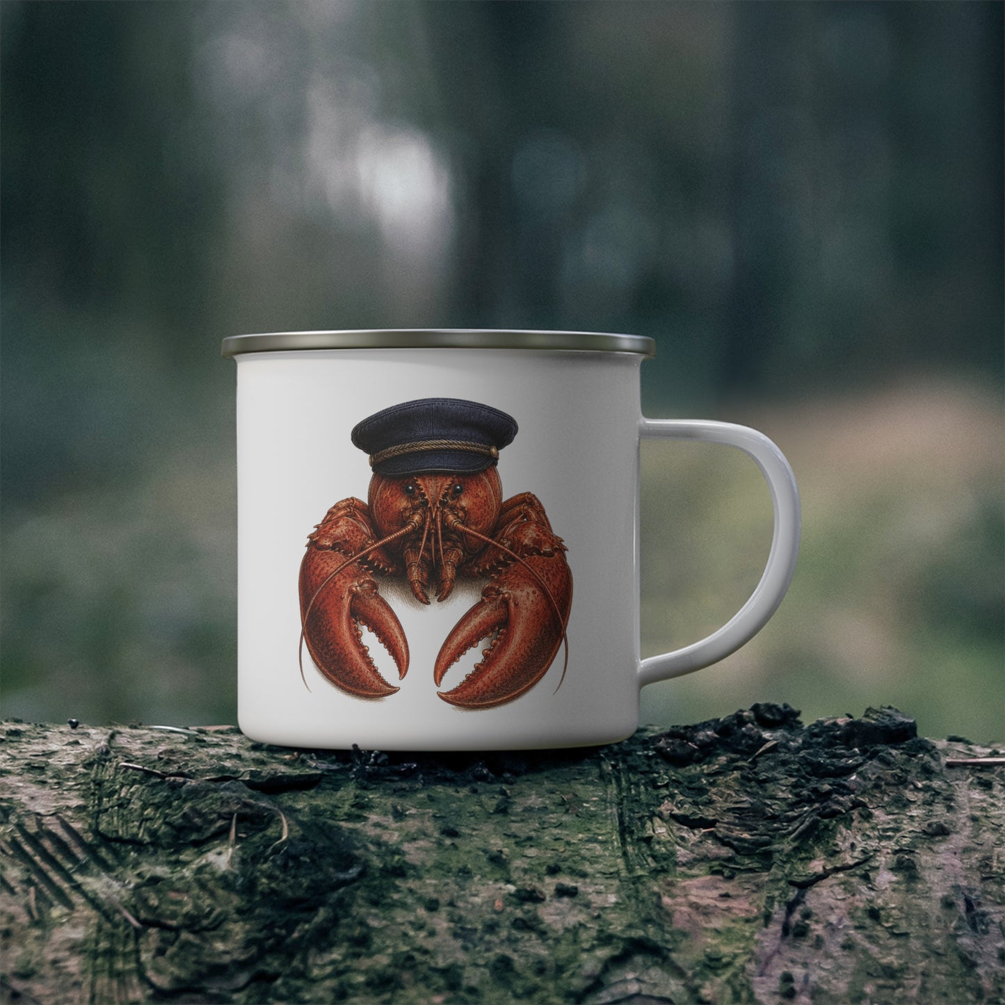 Captain Clawford Heritage Lobster Enamel Camp Mug - 12 oz