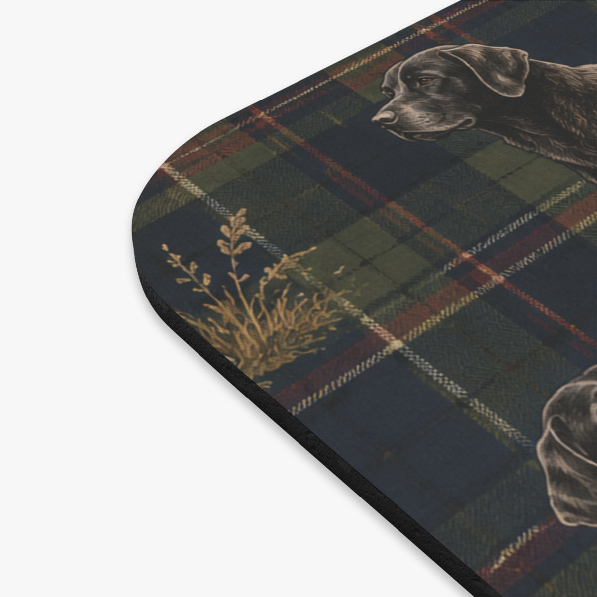 Black Lab Country Mouse Pad (Rectangle)