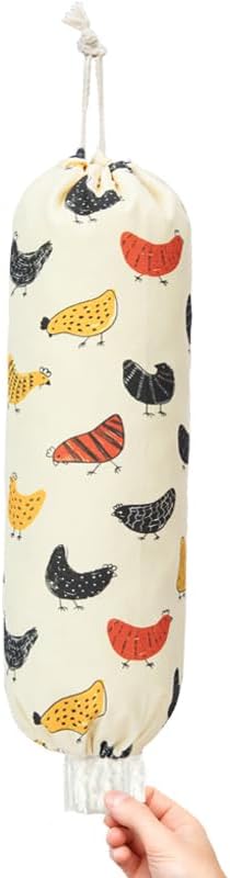 Farmhouse Chicken Plastic Bag Holder & Grocery Bag Dispenser (comes in other designs)