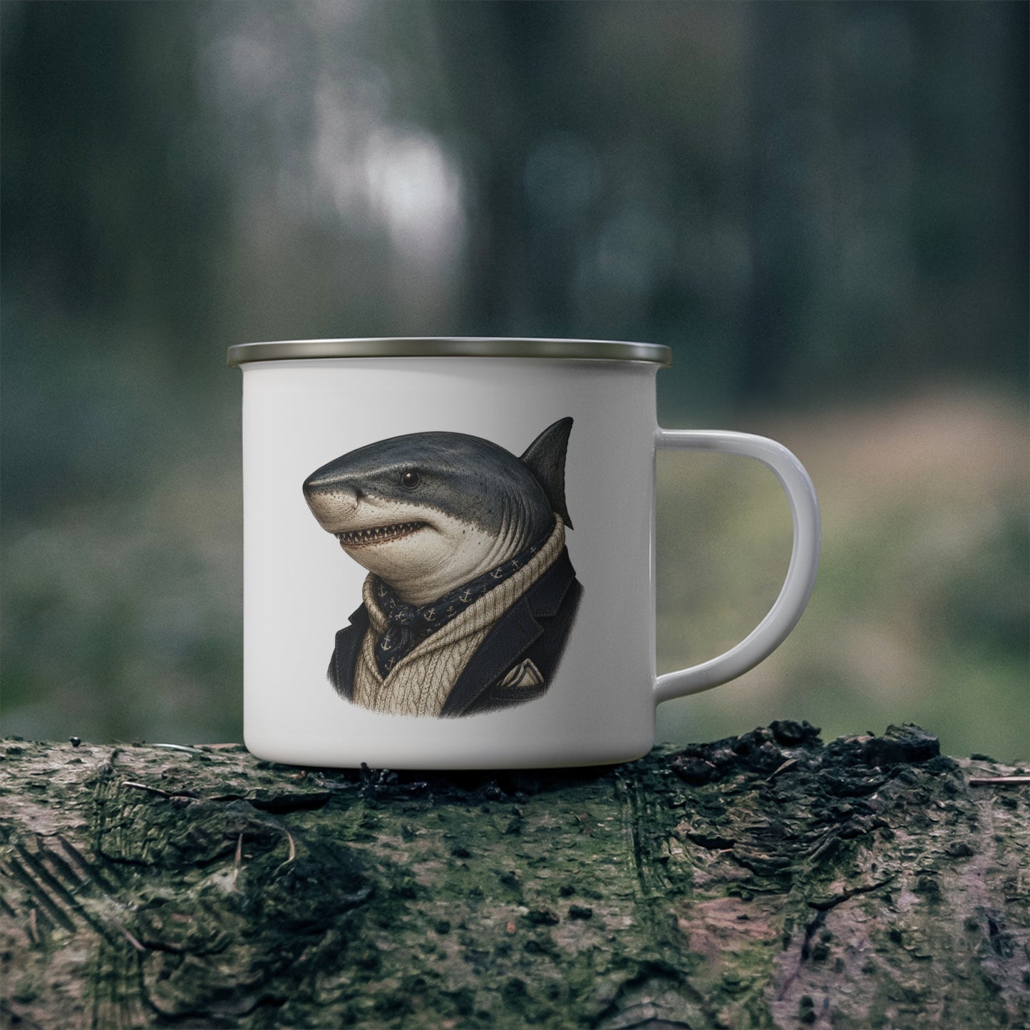 Captain Finnick - The Coastal Gentleman | Enamel Camping Mug