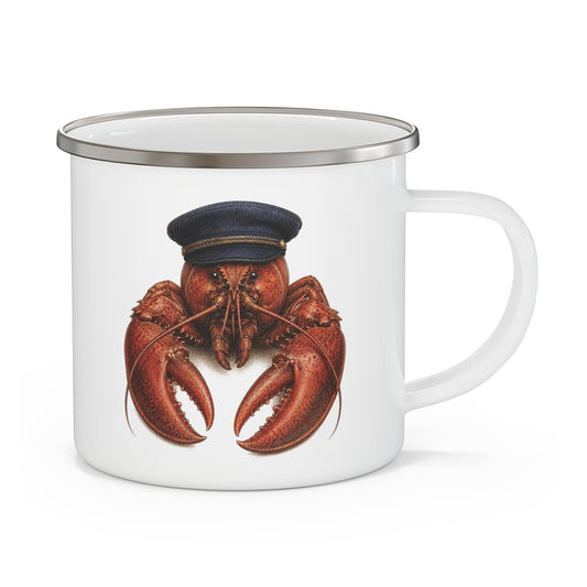 Captain Clawford Heritage Lobster Enamel Camp Mug - 12 oz