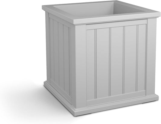 Classic White Cape Cod Planter | Elegant Outdoor Planter for Porch, Patio & entry way