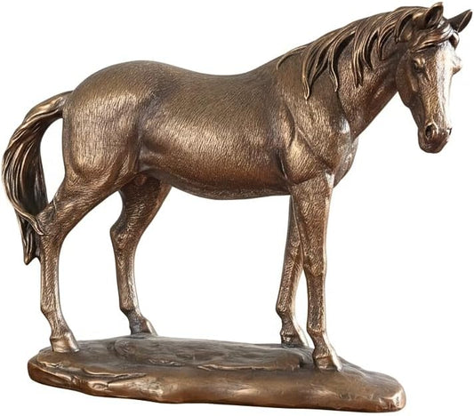 Rustic Bronze Horse Statue