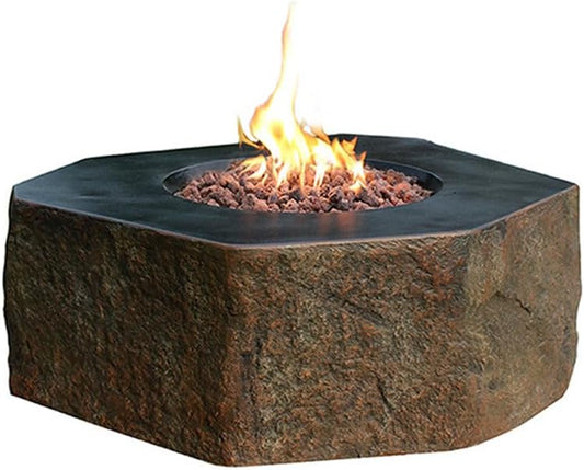 Elementi Columbia Cast Concrete Fire Pit Table
