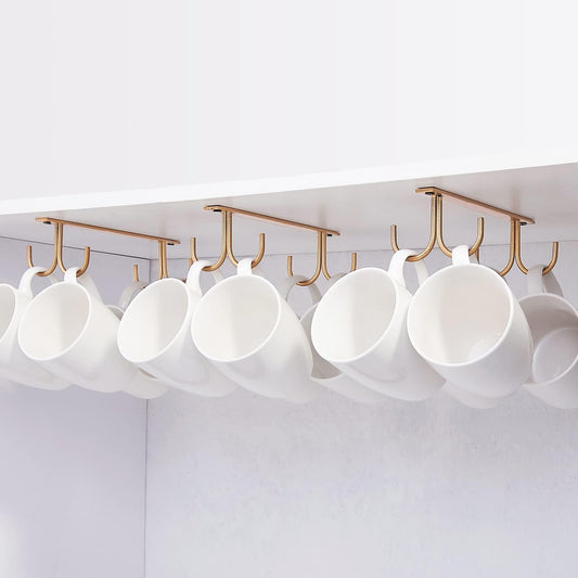 Under-Cabinet Mug Rack Set