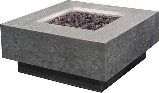 Modern Concrete Fire Pit Table for Patio