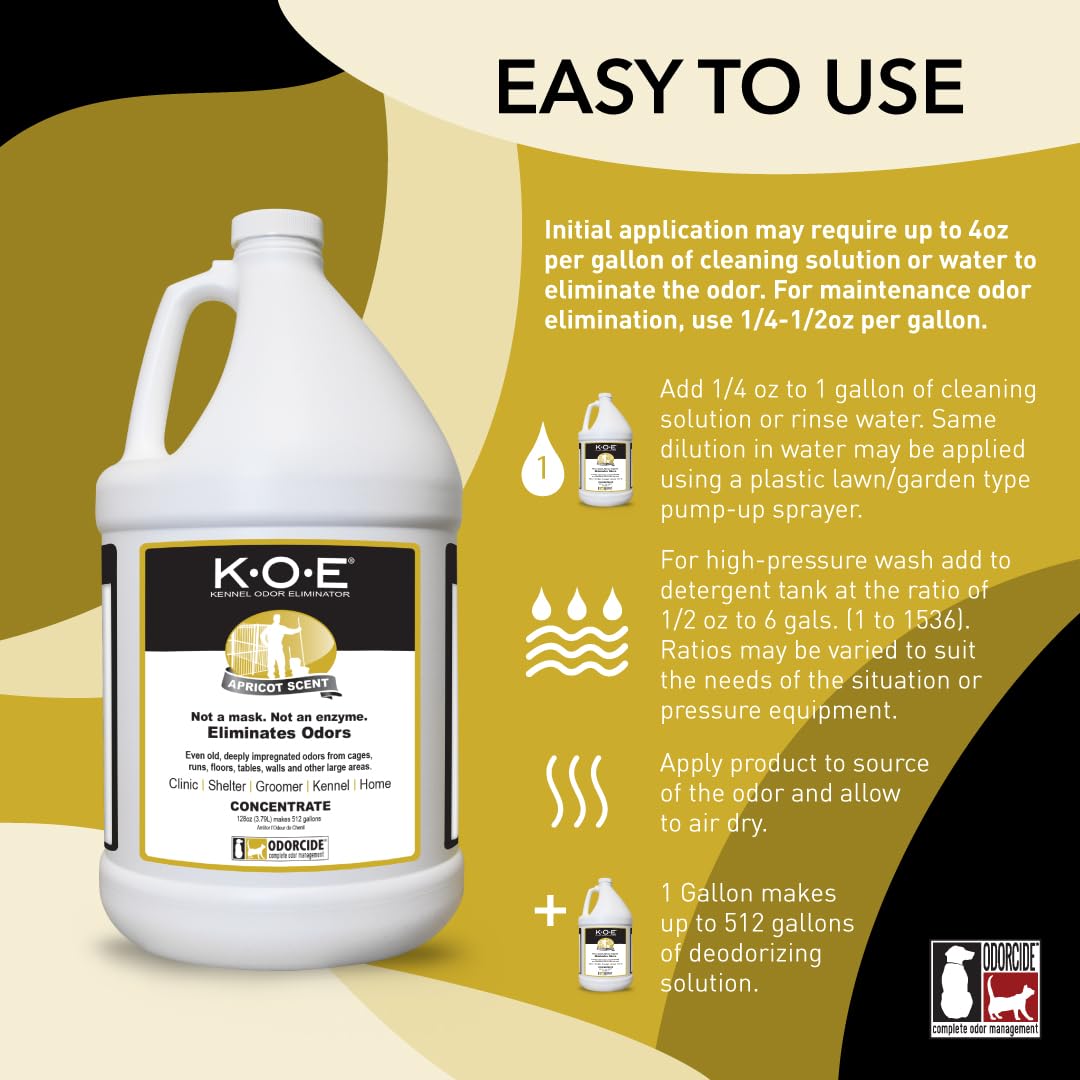 Odorcide K.O.E. Apricot Odor Eliminator Concentrate