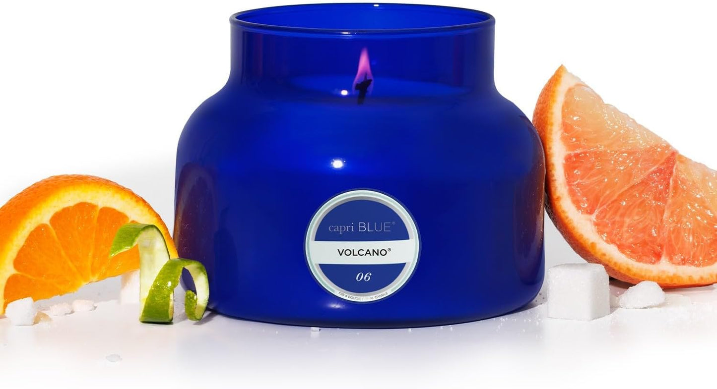 Capri Blue Volcano Luxury Candle | Tropical Citrus Soy Wax Jar
