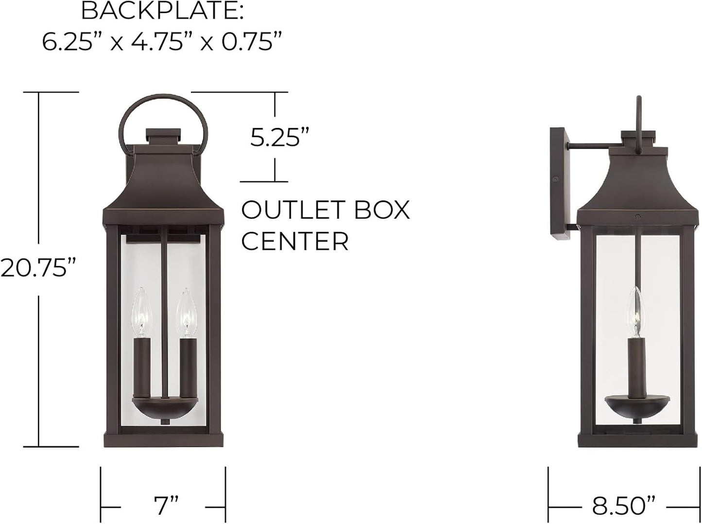 Bradford Oil-Rubbed Bronze outdoor Lantern