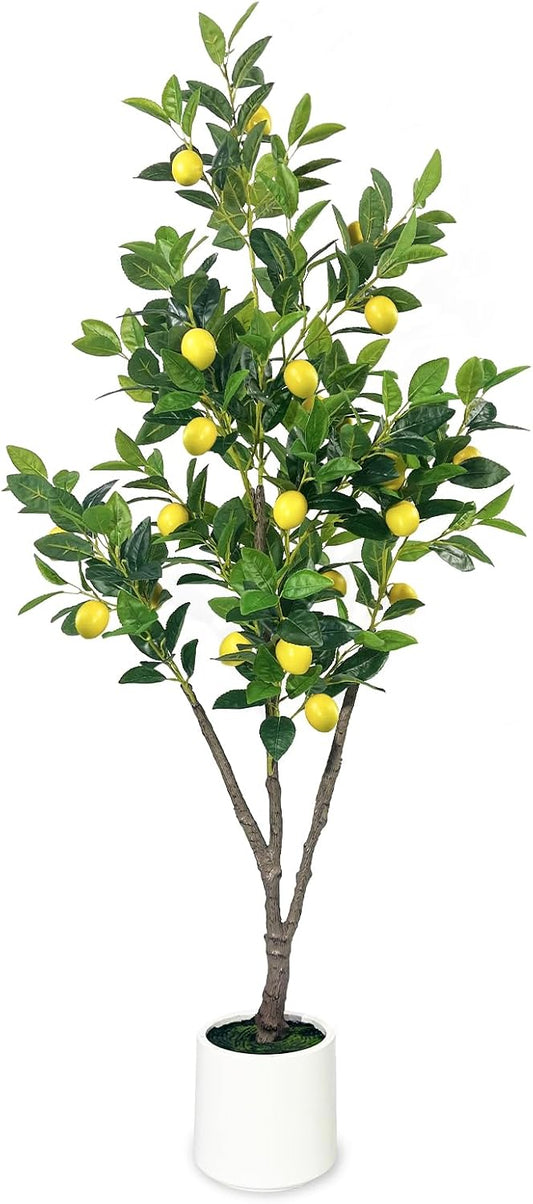 Bring Mediterranean Charm Home with Faux Lemon Tree