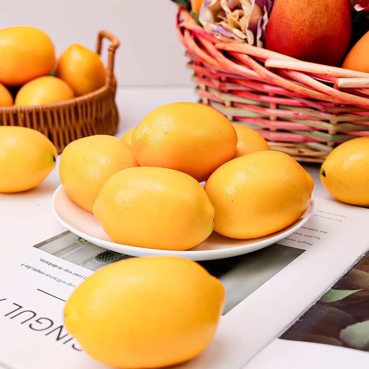 Fresh Summer Styling with Faux Fruit and Veggies (Comes in all sorts) | Kitchen a & dining Decor Inspriation