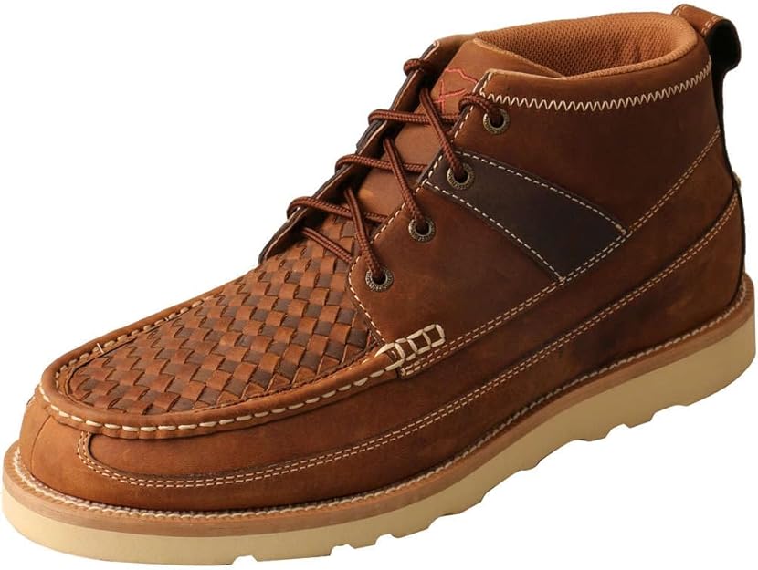 TwistedX Men's Wedge Sole Work Bood- Oiled Saddle Leather