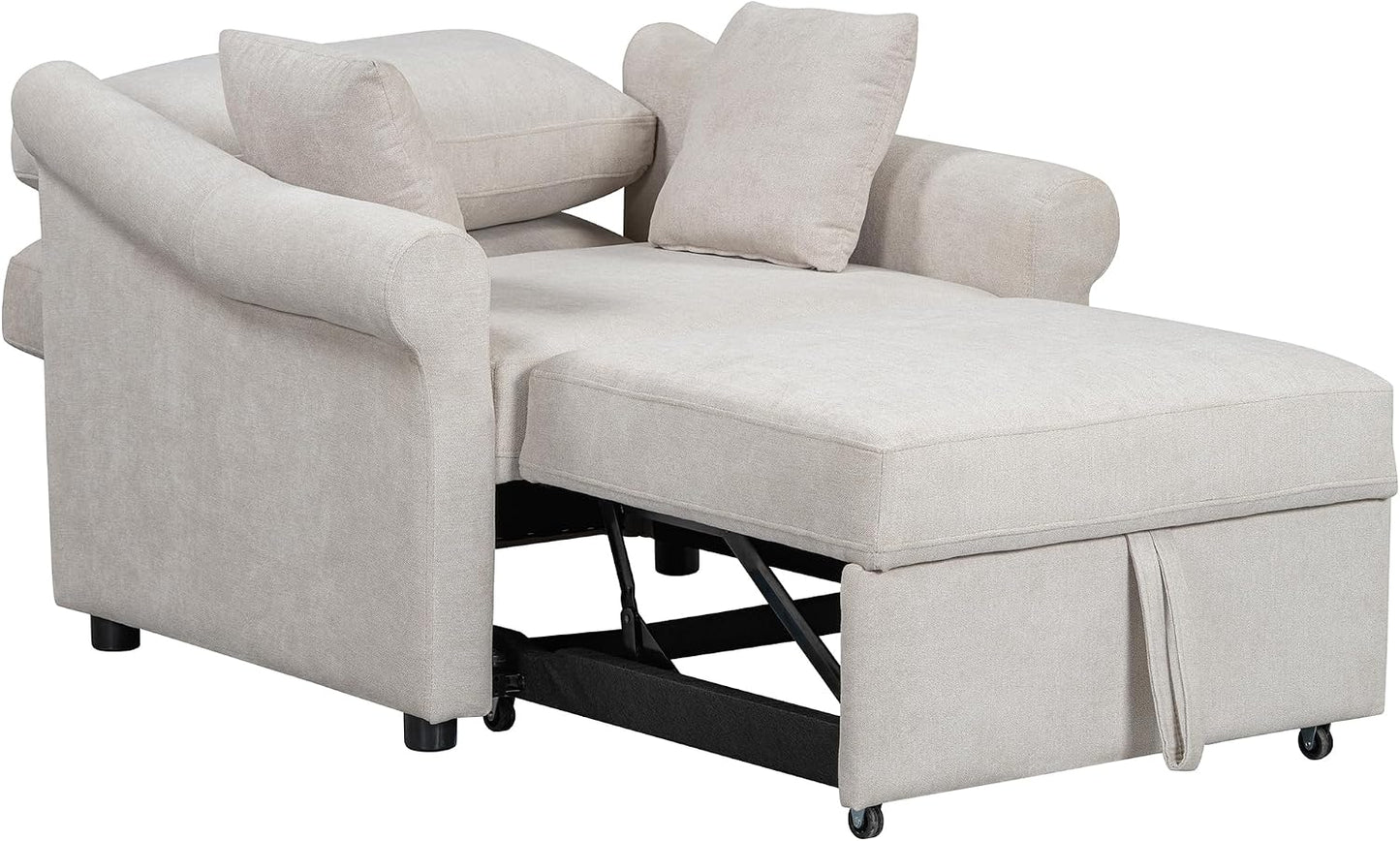 3-n-1 Convertible Sleeper Chair for Small Spaces