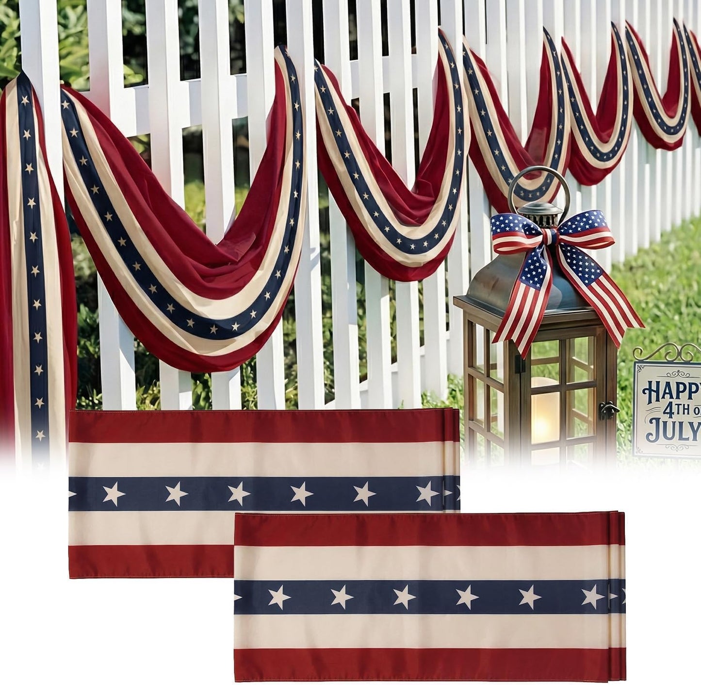Vintage Americana Porch Banner Set
