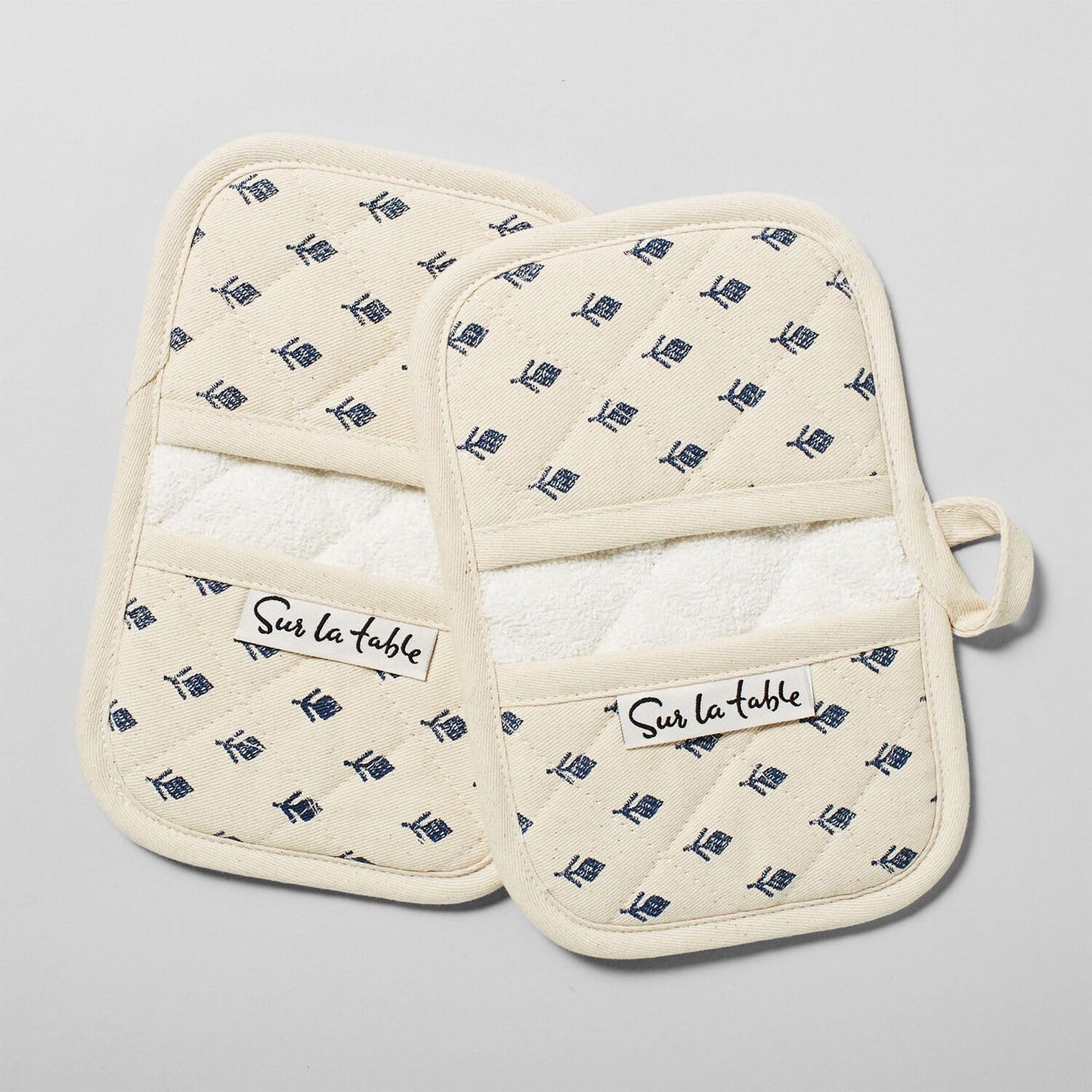 Sur La Table Tulip Linen Mini Oven Mitt Set