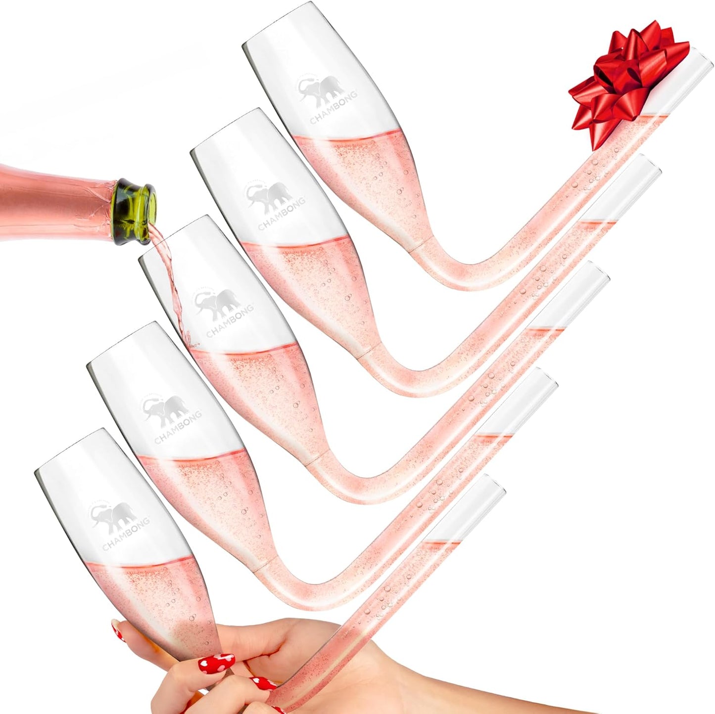 Wedding Champagne Flutes for Bride Tribe