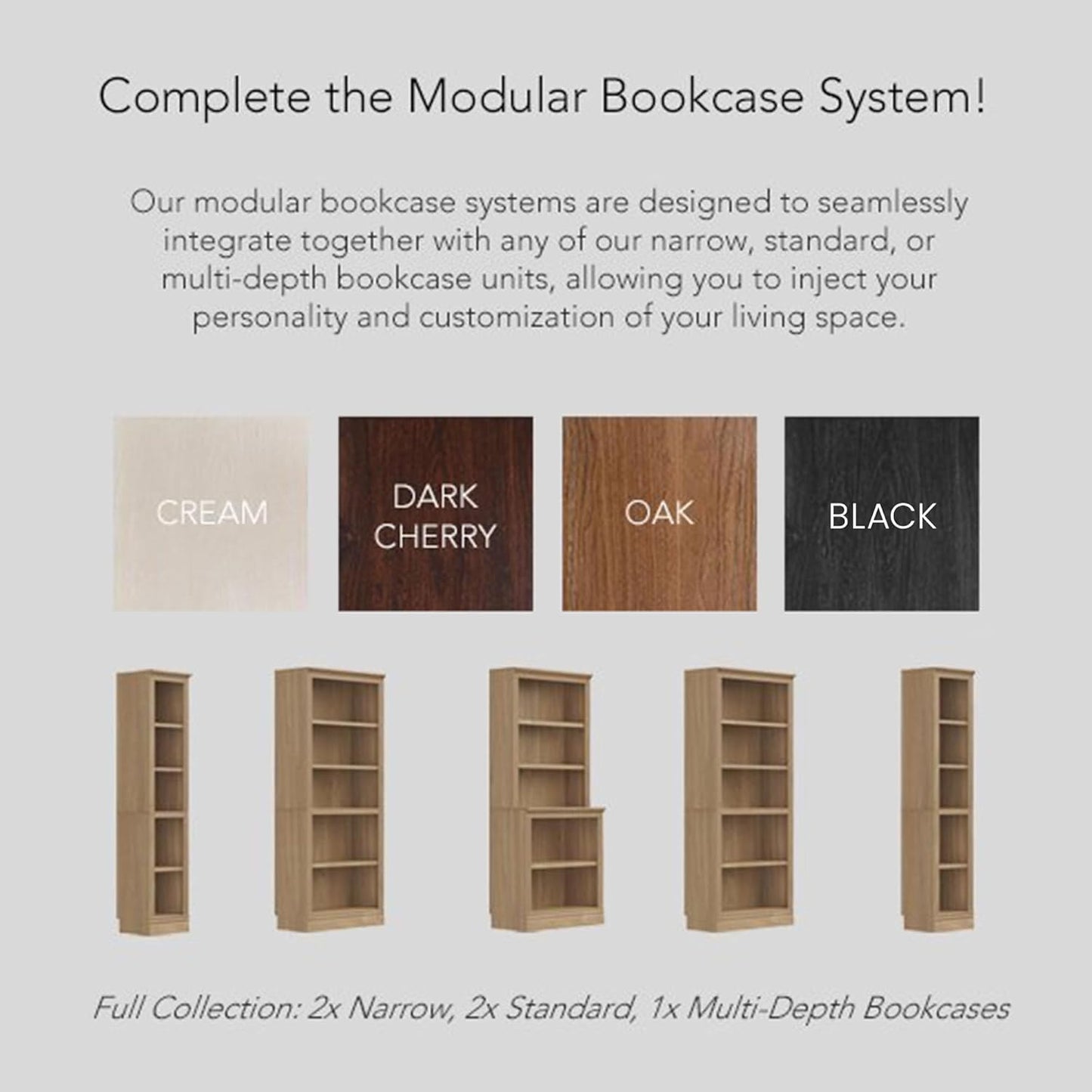 Slim Oak Book & Storage Tower
