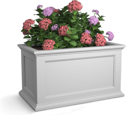 Elevate Your Porch with a Classic White Planter that Never Goes Out of Style