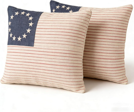 Vintage Betsy ross Flag pillow cover Set